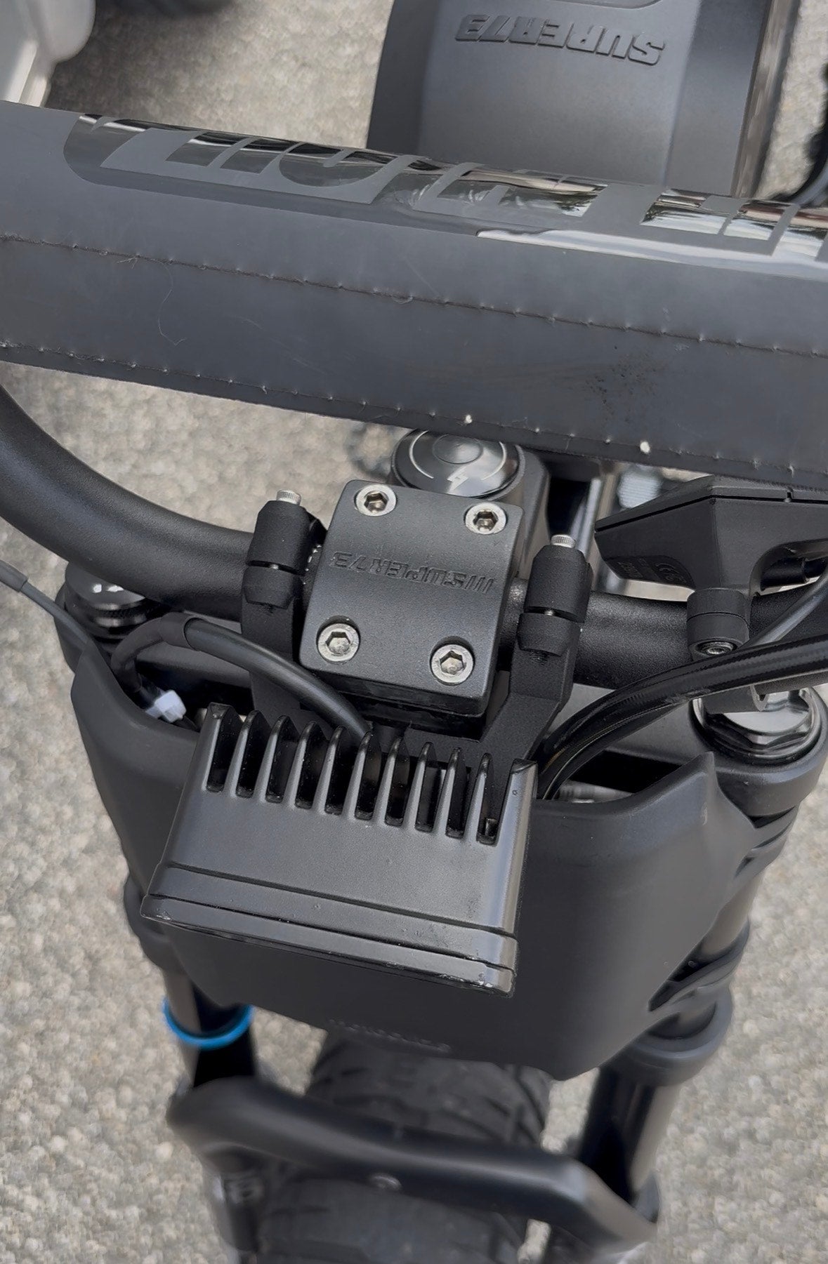 Wide style light mount (7/8 bars)(Super73, Ridstar, Macfox, etc.)